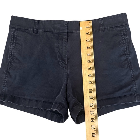 J Crew Navy Blue Shorts 12 Chino 4" Heritage Classic 97% Cotton 3% Elastane - Picture 8 of 8